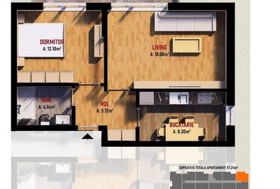 Apartament cu 2 camere decomandat în Dobroești - 2