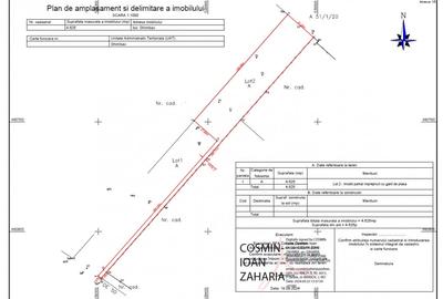 TEREN 4625 mp in zona industriala CRISTIAN, lungime 129 m, latime 31 m,utilitati - 2