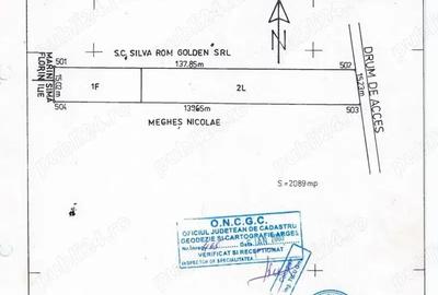 Teren de 2089 mp, în Vest