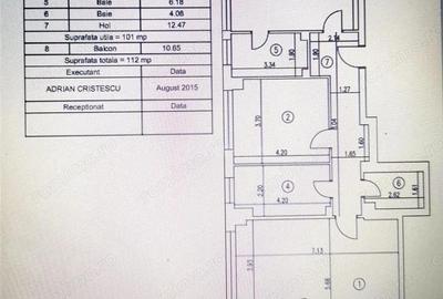Apartament cu 3 camere decomandat în Barbu Văcărescu