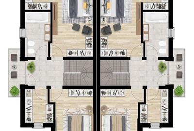 Duplex cu 4 camere cu Teren 269 Mp în Remetea Mare - 15