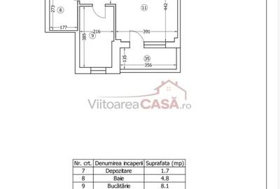 Garsonieră decomandată, mobilată în Central - 5