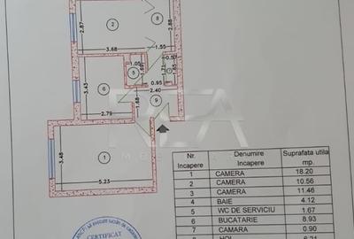 Apartament cu 3 camere semidecomandat, mobilat în Rahova - 16