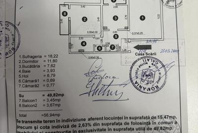 Apartament cu 2 camere decomandat în Micro 20