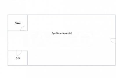 Spatiu comercial de vanzare 79 mpu 2 incaperi Sibiu zona Turnisor - 2