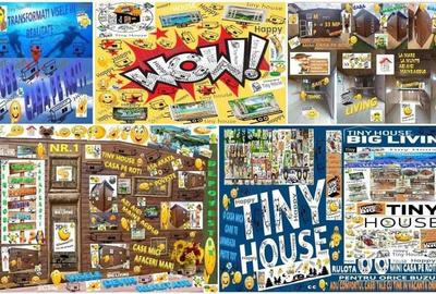 Rulota Tiny House Mini Casa Mobila Pe Roti Birou Afacere De Locuit Vacanta De Lemn Hambar De Vis - 9