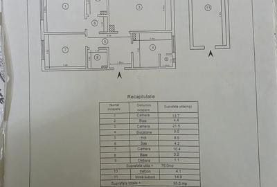Targu Cucu-Palatul de Justitie-3 Camere Decomandat 80mp-bloc tip vila 89' Targu Cucu-Palatul de Justitie-3 Camere Decomandat 80mp-bloc tip vila 89' - 12