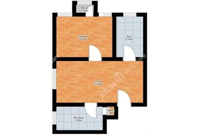 Apartament cu 2 camere balcon deschis si camara zona Strand Sibiu - 9