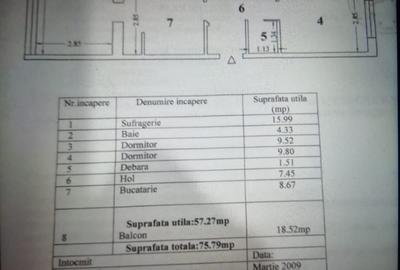 Apartament 3 camere   Inel  1 - 9