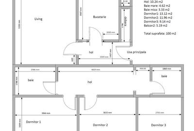 Apartament cu 4 camere decomandat în Steaua - 15