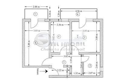 Intabulat2 camere decomandat 63mp Capat C.U.G-Valea Adanca - 8