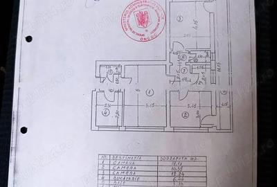 Apartament cu 3 camere semidecomandat în Gorjului