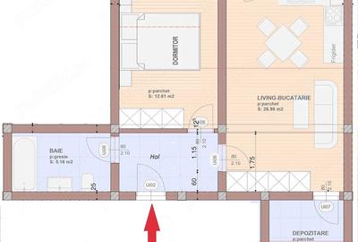 Apartament cu 2 camere decomandat în Sânpetru