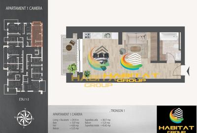 Garsonieră decomandată în Theodor Pallady - 2