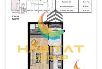 Pallady - Garsoniera, decomandat, 40.85 mp, metrou N. Teclu - 5
