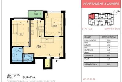 Apartament 3 camere cu acte gata, in Popesti Leordeni, incalzire pardoseala - 33