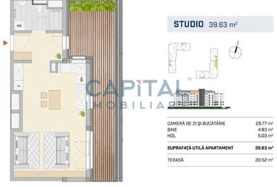 Apartament cu 1 camera Semicentral. Comision 0! - 2