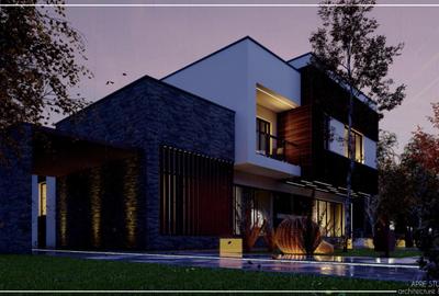 Casa individuala de lux cu 5 camere. Teren 700 mp. Comision 0 - 4