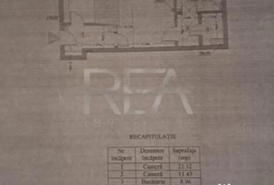 Apartament cu 2 camere semidecomandat, mobilat în P-ța Romană