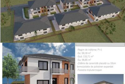 Duplex 100 mp utili, teren 200mp, ansamblu privat, Floresti - 4