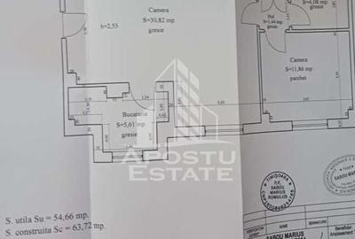 Apartament 2 camere,etaj 2, centrala proprie,zona Lipovei - 5