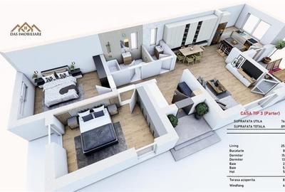 Casa noua, pe un nivel, complex rezidential in Tautii Magheraus-centru - 3