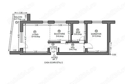 Apartament cu 2 camere semidecomandat în Dumbrăvița - 9
