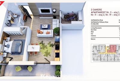 ✅Nou: Apartament 2 camere + dressing 6mp - Tomis Plus, Constanța - 6