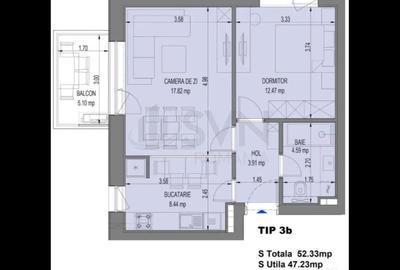Apartament cu 2 camere decomandat în Pipera - 5