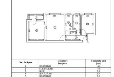Apartament cu 3 camere semidecomandat în Tomis Nord - 1