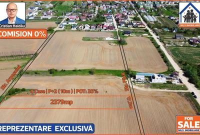 Teren agricol intravilan de 2379 mp, în 1 Decembrie