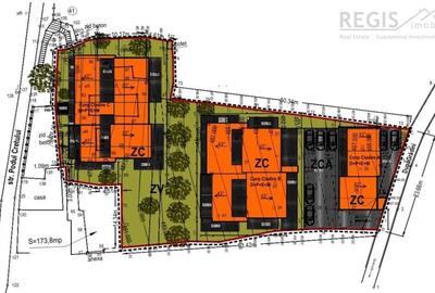 Teren de 2100 mp, în Schei