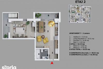 Apartament cu 2 camere în Central - 6