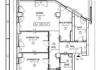Apartament 4 camere, 107 mp utili, zona Central - 4