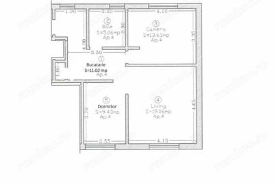 Apartament cu 3 camere decomandat în Giarmata - 11