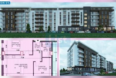 Apartament cu 3 camere semidecomandat în Central