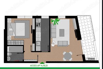 Studio 2 camere metrou Nicolae Grigorescu imobil NOU - 2