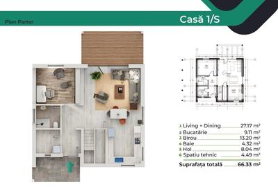 Casă cu 4 camere în Ștrand - 2