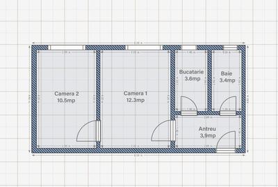 Apartament cu 2 camere în Central - 1
