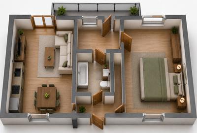 Apartament cu 2 camere decomandat în Bragadiru - 3
