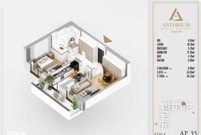 Apartament cu 2 camere în Industriilor - 17