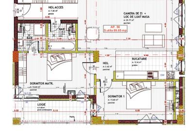 Apartament cu 2 camere decomandat în Luna - 1