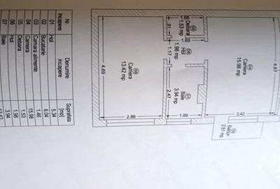 Apartament cu 2 camere semidecomandat în Tipografilor