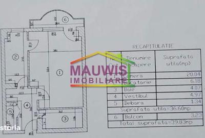 Garsonieră decomandată în Nerva Traian
