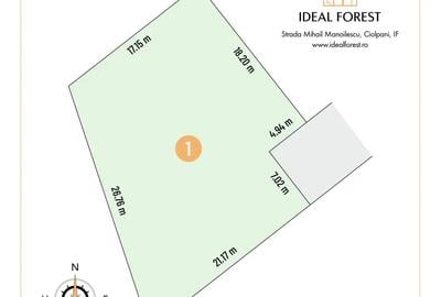 Teren de 599 mp, în Snagov