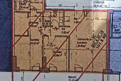 Apartament cu 3 camere decomandat în Andronache