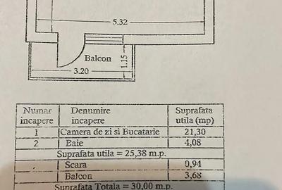 Apartament cu 2 camere decomandat în Central