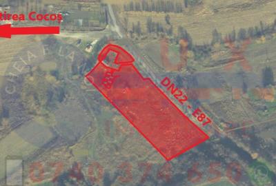 ID 7837 Investi?ie cu viziune - Teren cu deschidere la E87 - DN22 - 4