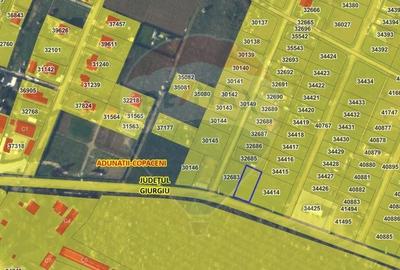 Teren de vanzare 624mp stradal utilitati, Adunatii Copaceni, Giurgiu - 3
