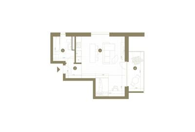 Apartament cu 1,5 camere în zona Confecții Apartament cu 1,5 camere în zona Confecții - 2